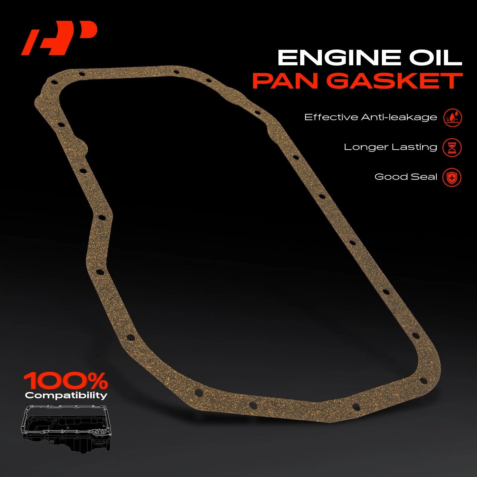 Engine Oil Pan Gasket for Mitsubishi Outlander Lancer Eclipse