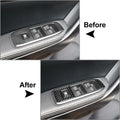 Carbon Fiber Look Window Lift Switch Panel Trim for Ford Ranger (2015–2022)