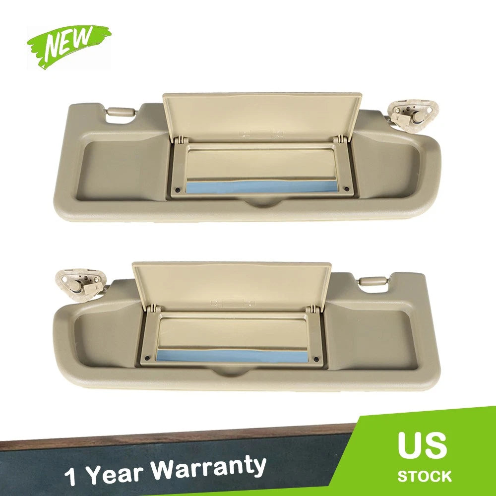 Set of 2 Sun Visors for Honda Civic (2006–2011) Beige