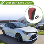Gear Shift Knob Cover for Toyota Corolla (2009–2013) Red Carbon Fiber
