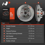 Front Disc Brake Rotors for Chevy Astro GMC Safari (1990-2002)