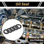 Set of 5 Oil Seal Rotary Shaft Seal NBR Rubber 45x70x8mm