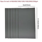 70 x Sandpaper 3x5.5 for COMBO 600/800/1000/1200/1500/2000/2500