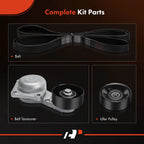 3X Serpentine Belt Drive Component Kit for Ford F-150 F-250 (1999–2023)