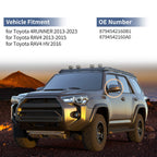 Left Side Mirror Cover Cap for Toyota 4Runner (2010–2023) Gloss Black