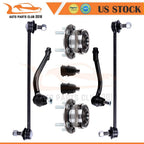 Set of 8 Front Tie Rod Ends for Kia Sorento (2011–2012)