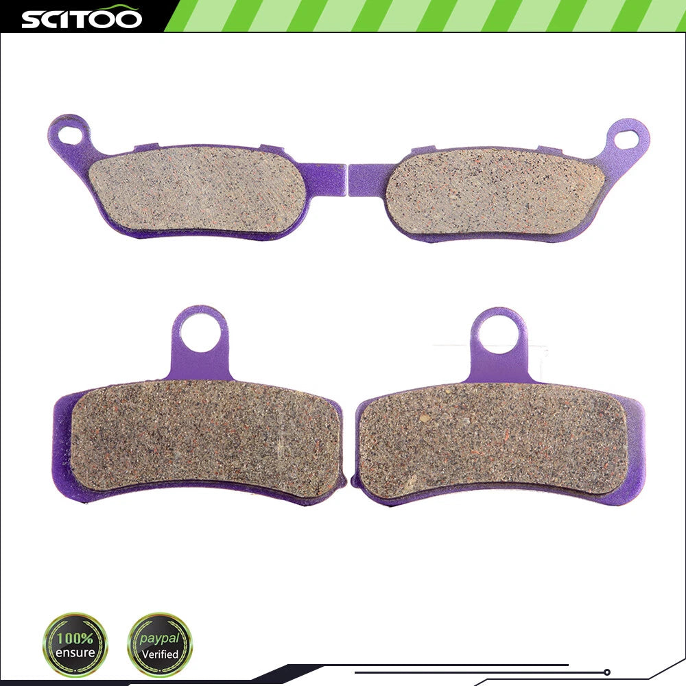 Set of 2 Carbon Fiber Brake Pads for Harley Dyna Super Glide FXD (2008–2010)