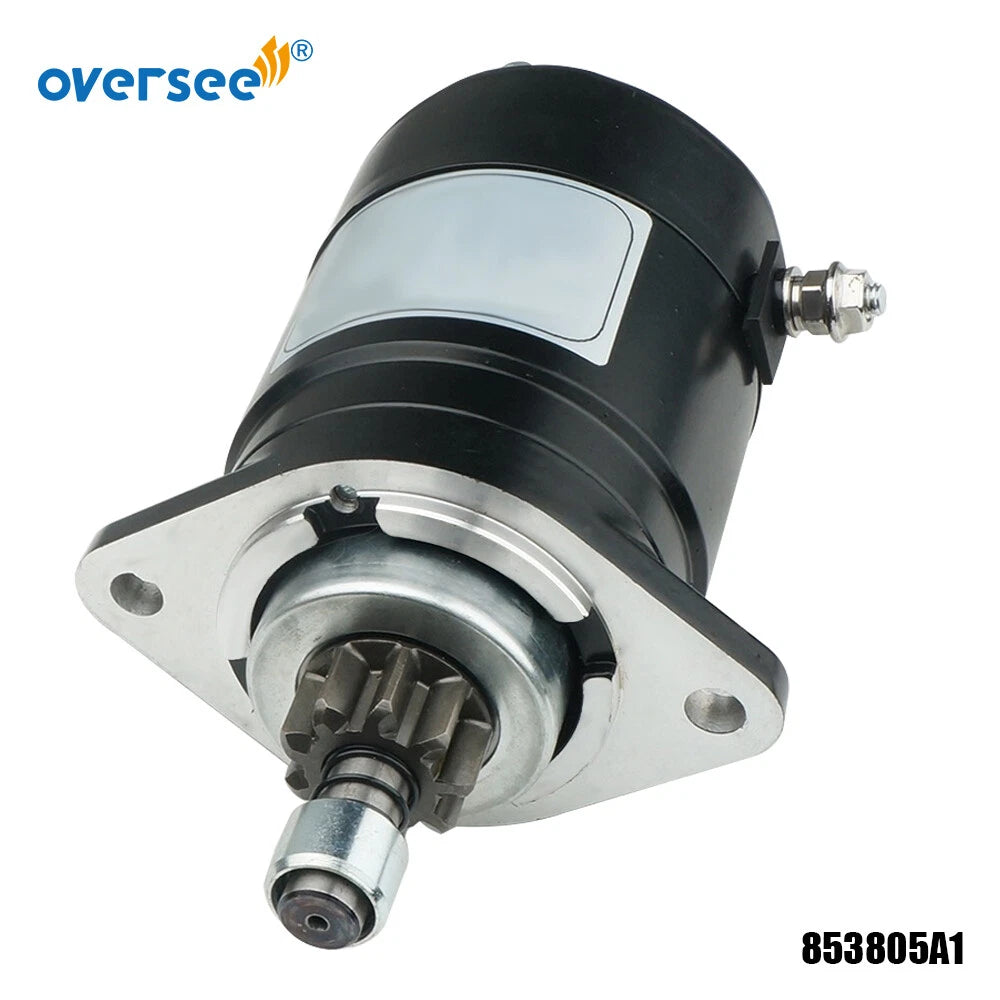 Starter Motor 853805A1 for Mercury 25hp – 30hp Outboard (1990–2023)