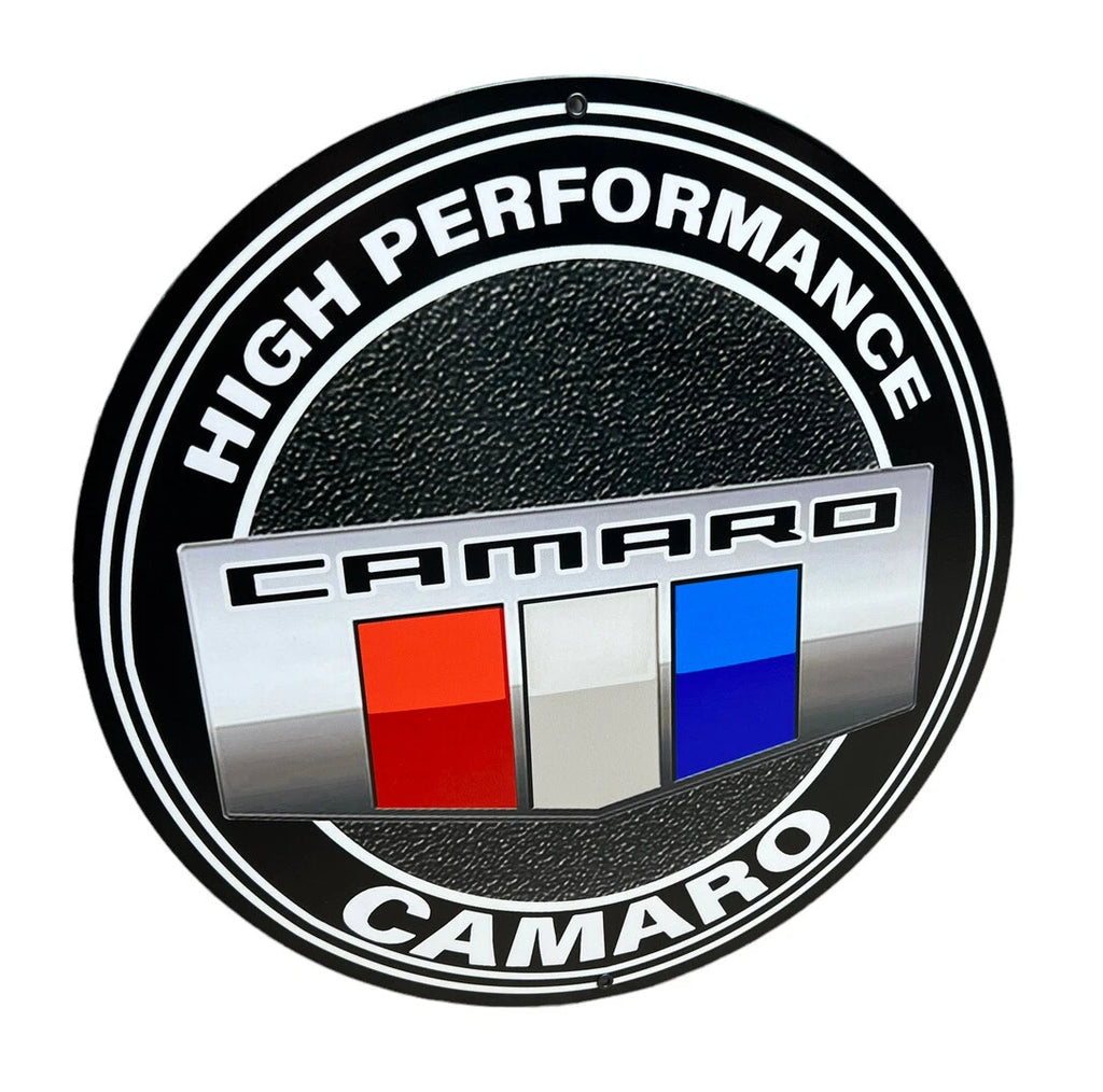 High Performance Metal Sign (14 Inch) for Chevy Camaro (1967–2002)