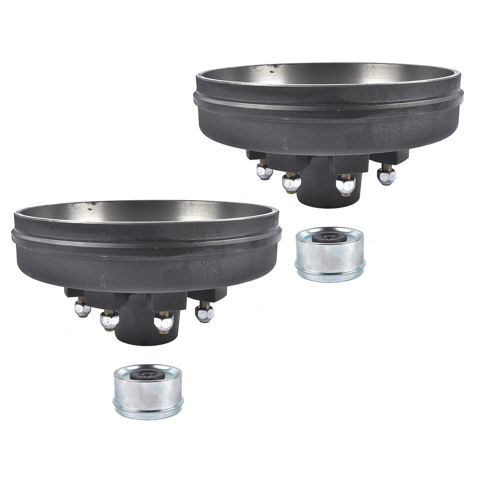 Trailer Brake Drum 12" x 2" 8 on 6.5 Bolt Circle for 7000 Lbs Axle