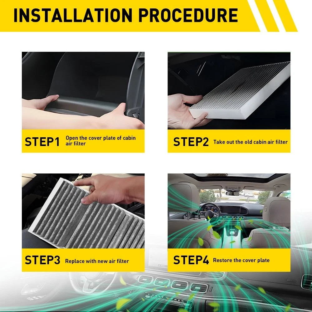 Activated Carbon Cabin Air Filter for Mercedes-Benz GLS550 X167 (2019–2019)