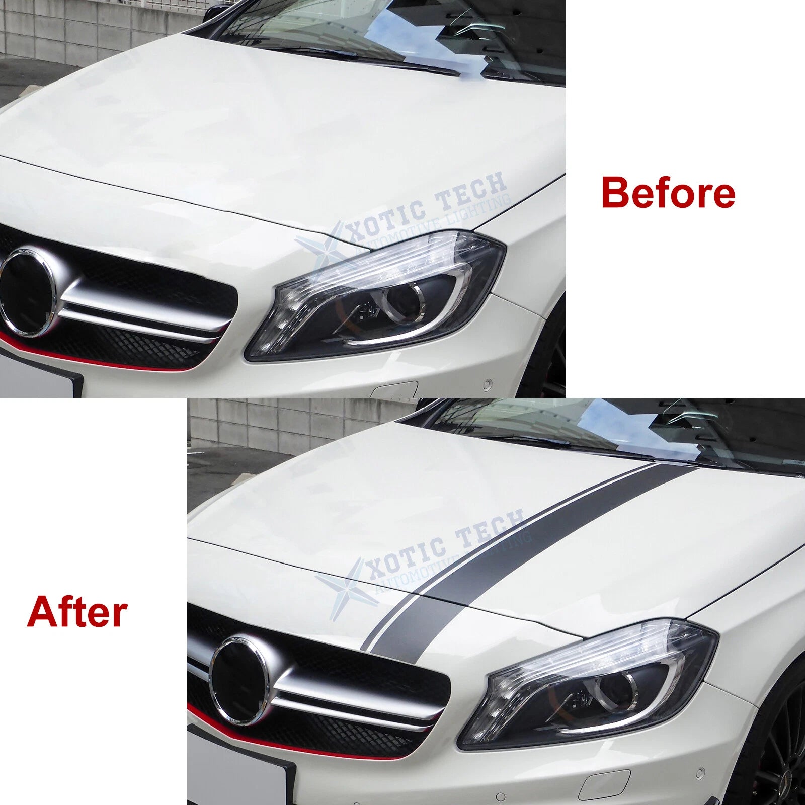 Rally Racing Stripe Vinyl Decal for Mercedes-Benz (2014-2019)