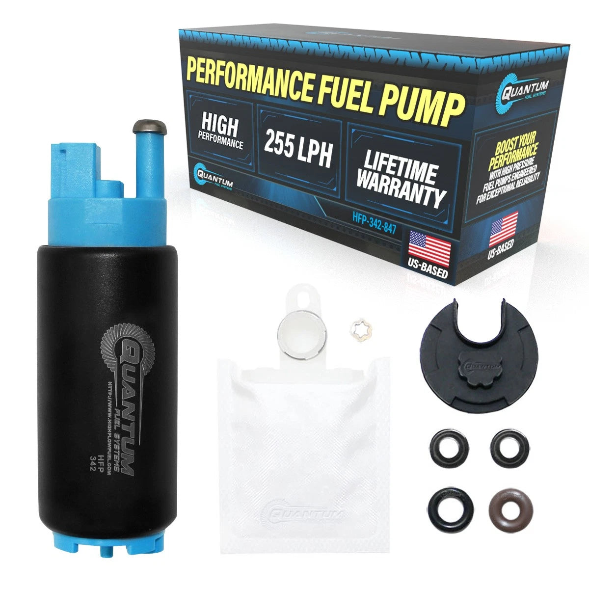Fuel Pump + Strainer for Mitsubishi Lancer (1992–2009) GSS342G3 DW200 255LPH