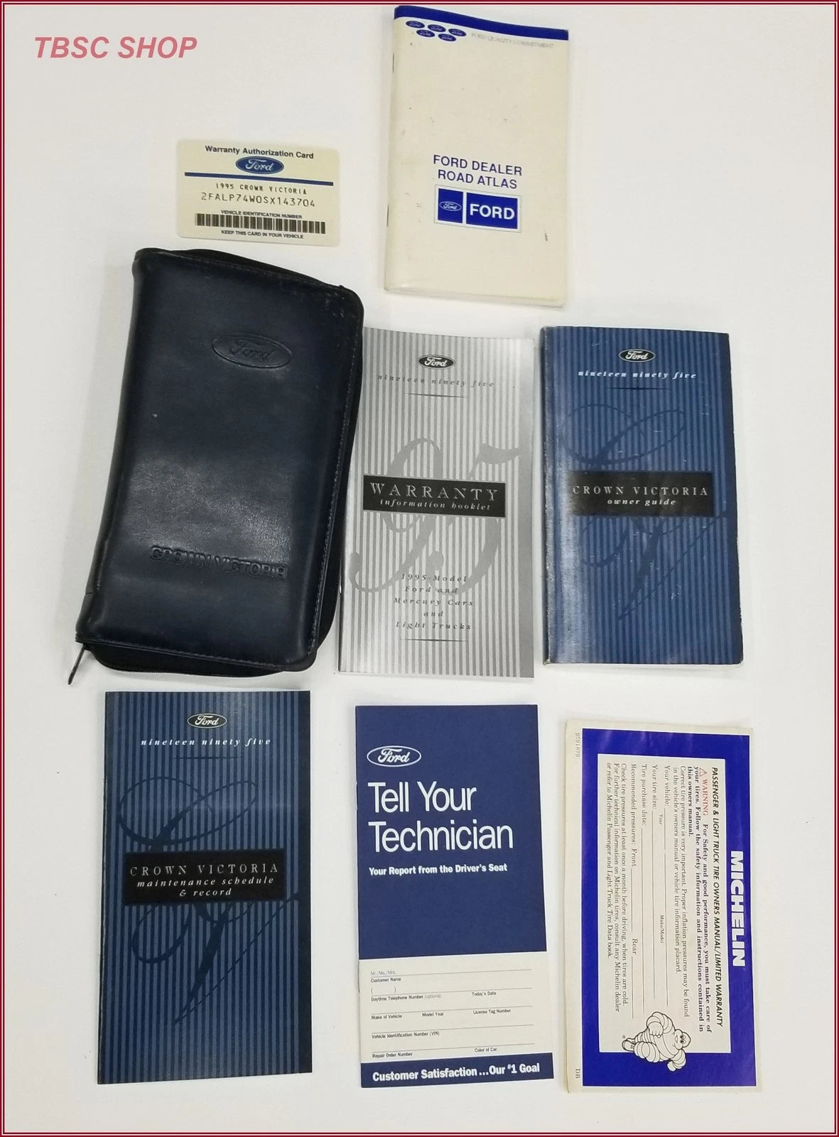 Owners Manual Kit with Case for Ford Crown Victoria (1995)