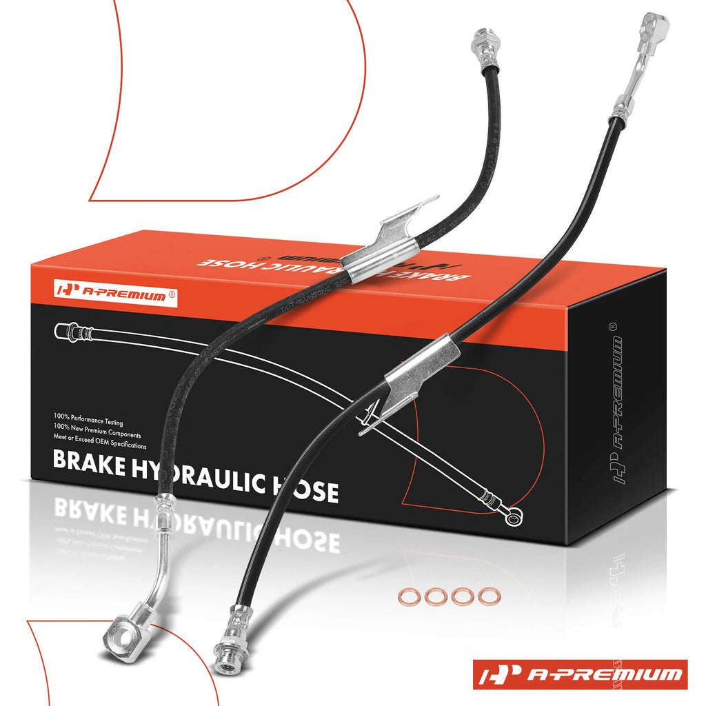 2X Front Brake Hydraulic Hose for Chevy Express GMC Savana 1500 (1996–2002)