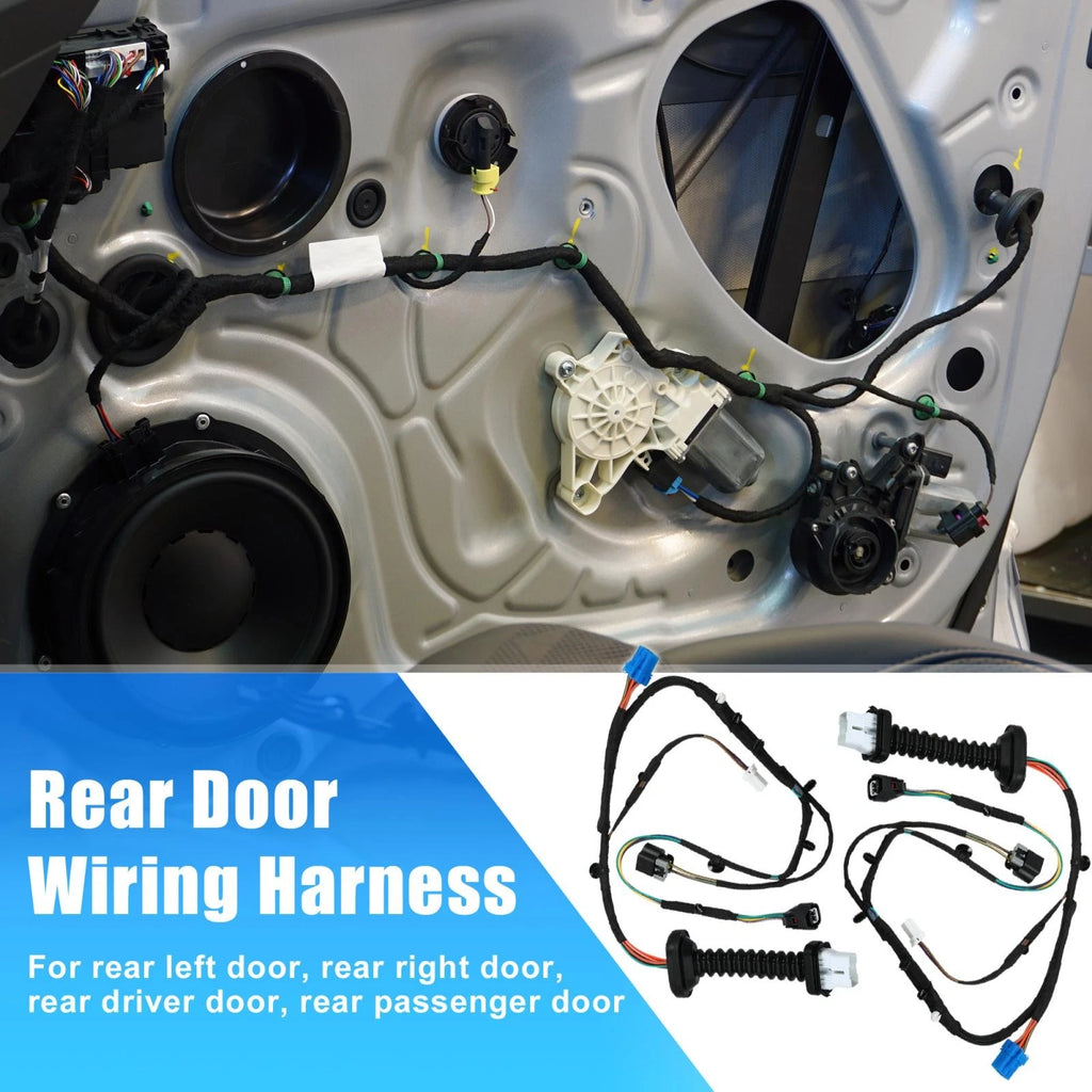2X Rear Door Harness w/ Connectors 56051931AA for Dodge RAM 1500 2500 3500 (2010–2018)
