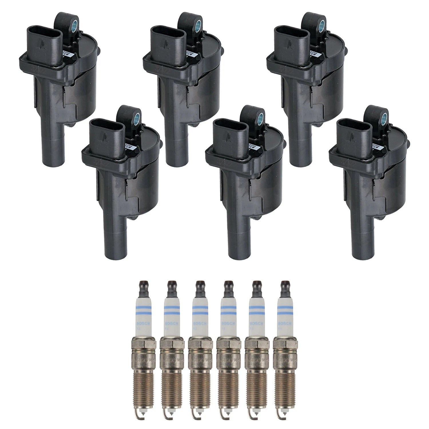 Set of 6 Ignition Coils & Spark Plugs for GMC Sierra 1500 (2014–2020)