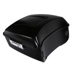 Trunk Pad Rack Speakers for Harley Touring (2014–2026) Black Denim