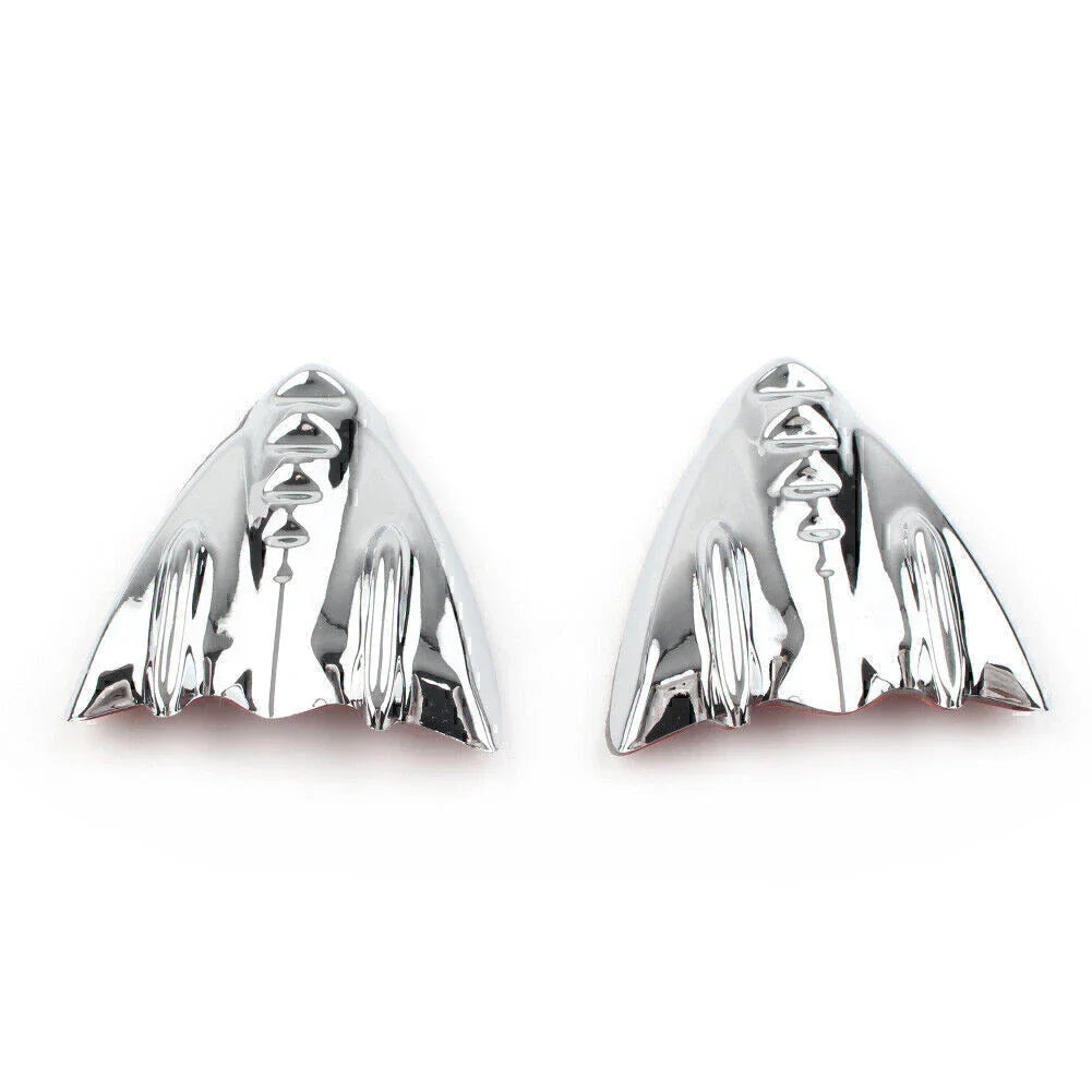 Chrome Inner Fairing Mirror Block Off Covers for Harley Street Glide (06-13)