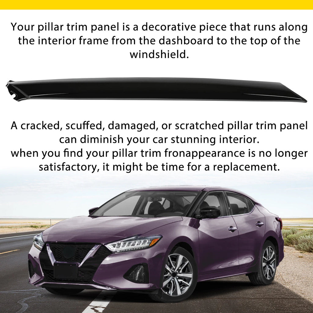 Front Windshield A Pillar Molding Trim Left Driver for Nissan Maxima (2016–2020)