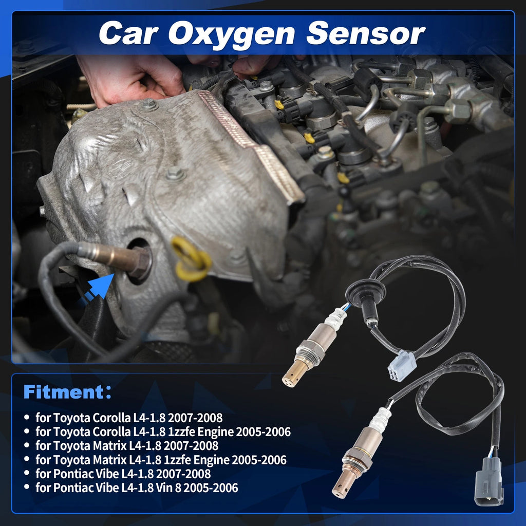 2X Upstream & Downstream Oxygen Sensor for Toyota Corolla L4-1.8 (2007–2008)