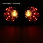 Black LED Rear Turn Signal Lights for Harley Sportster 883 1200 (1992-2022)