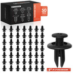 50x 7mm Screw-Type Retainer Bumper Clips for Toyota Nissan Ford Mazda