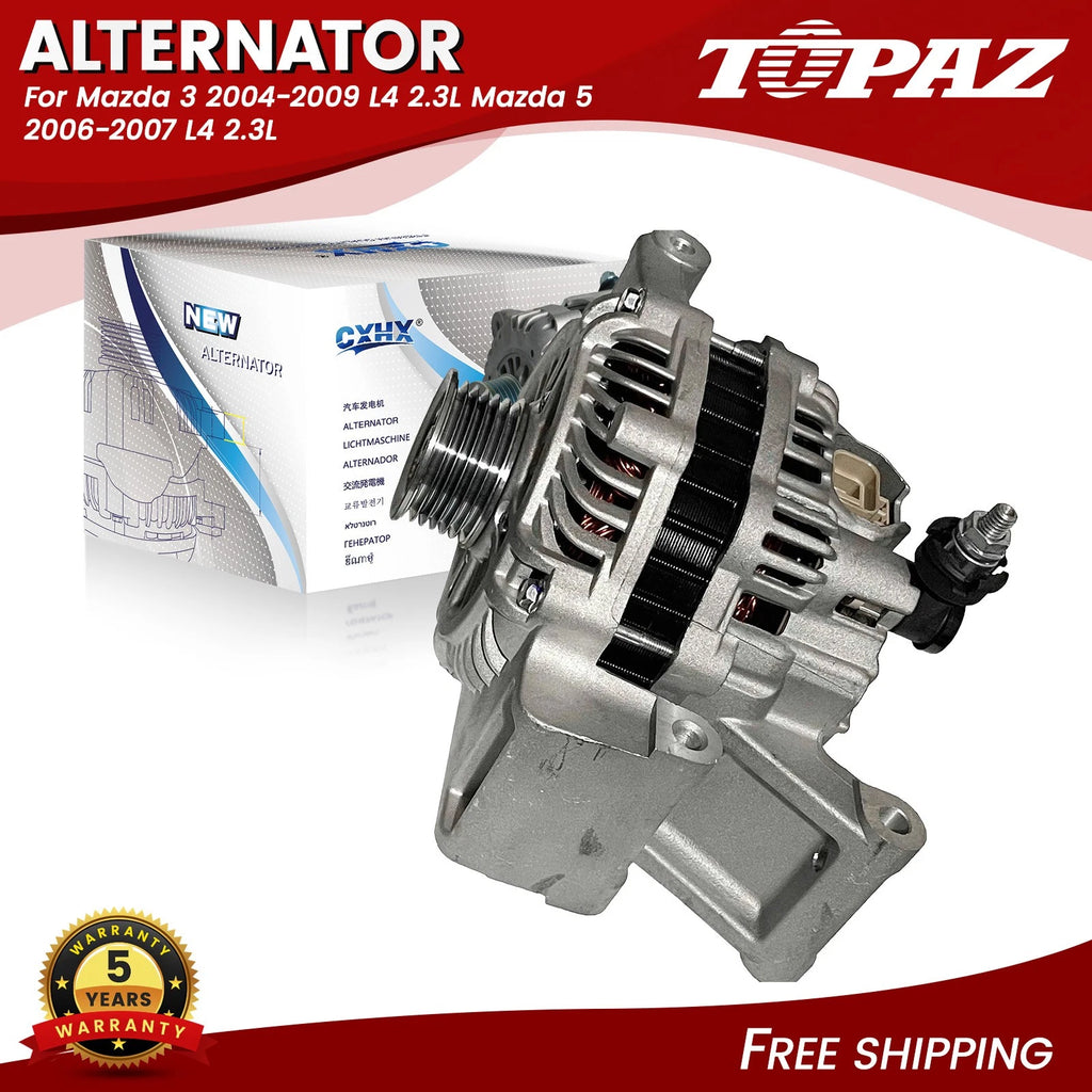 Alternator for Mazda 3, 5 (2004–2009) L4 2.3L