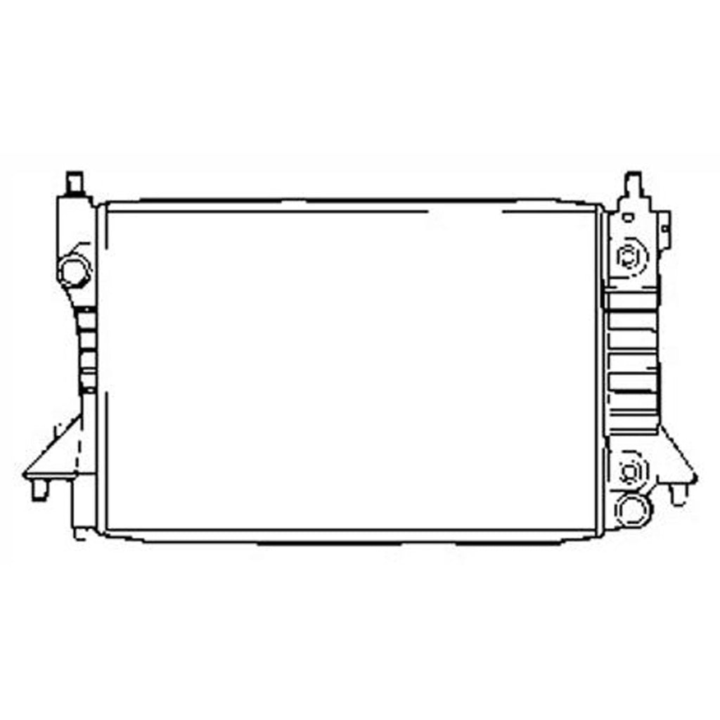 Replacement Plastic Aluminum Radiator for Toyota Hilux (2016–2020)