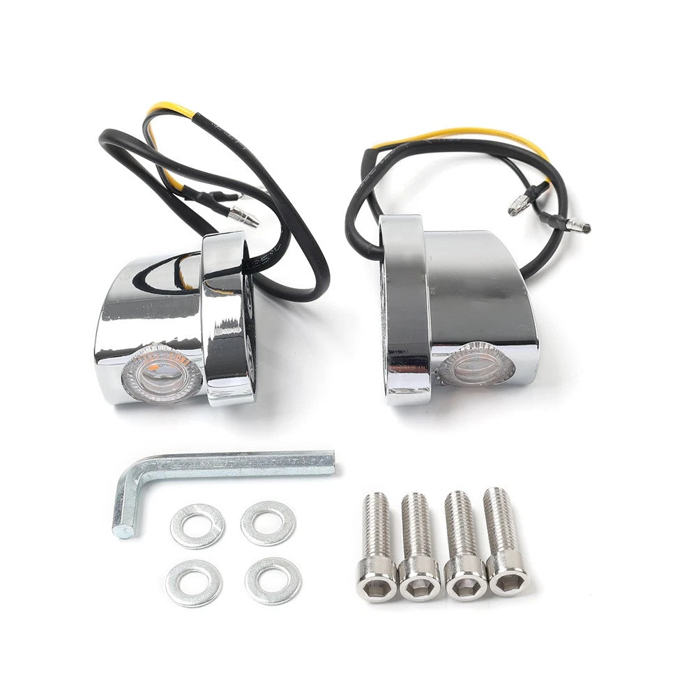 Rear Turn Signal Blinker Light Amber for Harley Sportster Chrome