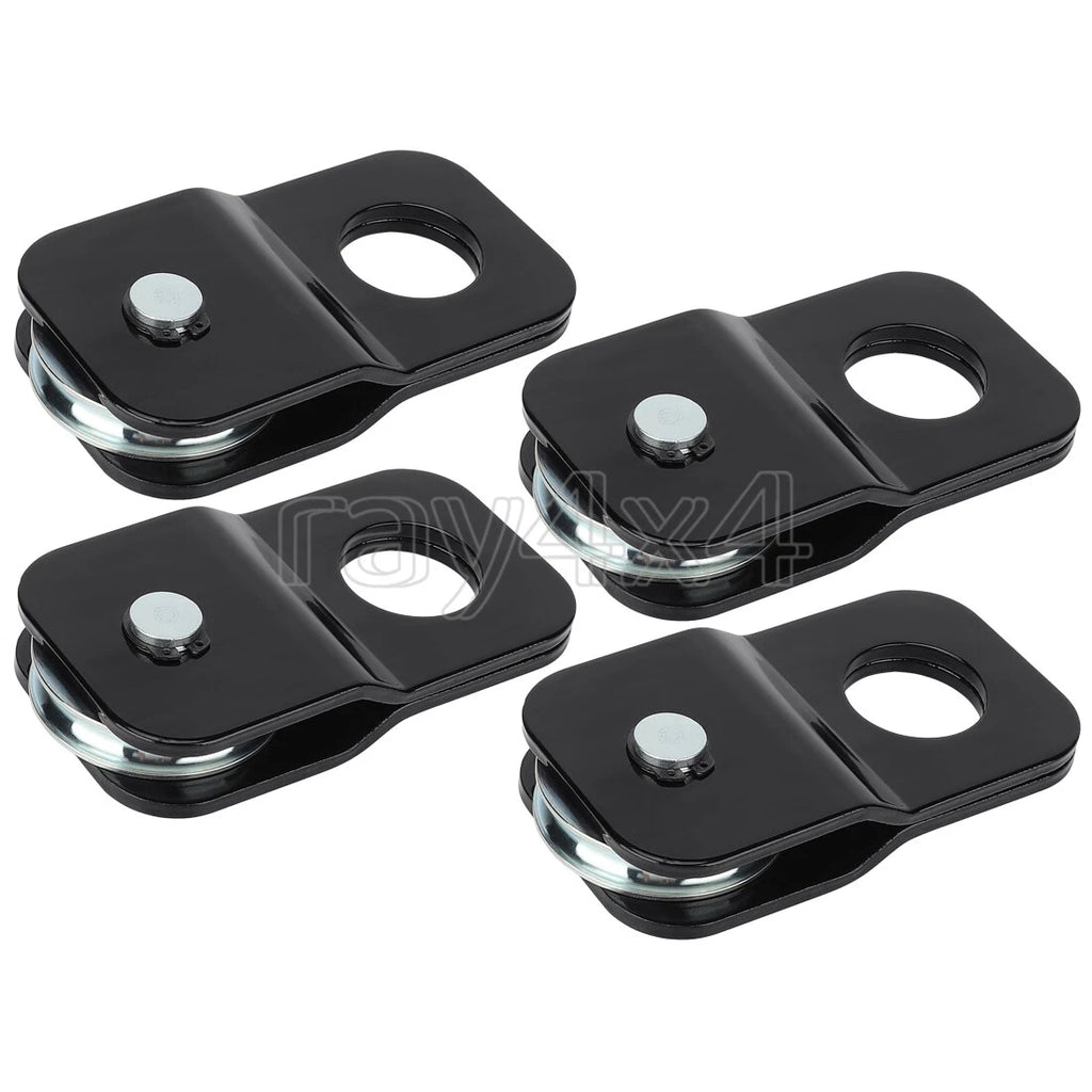 Set of 4 Snatch Blocks 8,000 lbs Recovery Winch Pulley Offroad ATV UTV