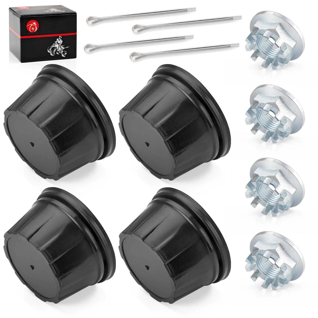 Set of 4 Wheel Center Caps w/ Nut Pin Kit for Honda Fourtrax TRX200 TRX300 (1990–2000)