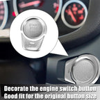 Start Stop Button Cover Sticker for BMW Silver Tone