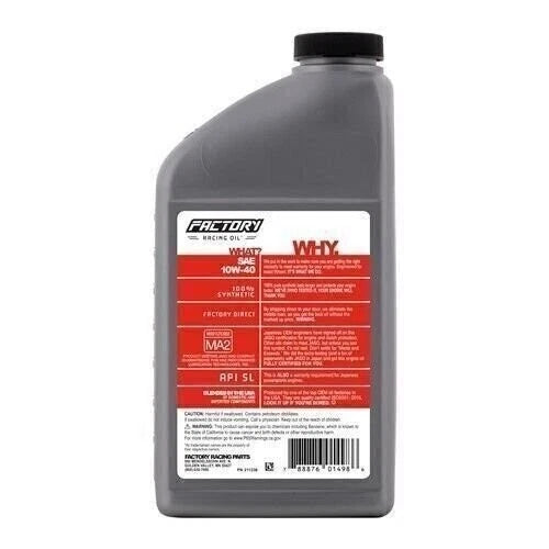 2Qt Oil Change Kit for Kawasaki EX305 GPZ305 (1982–1983)