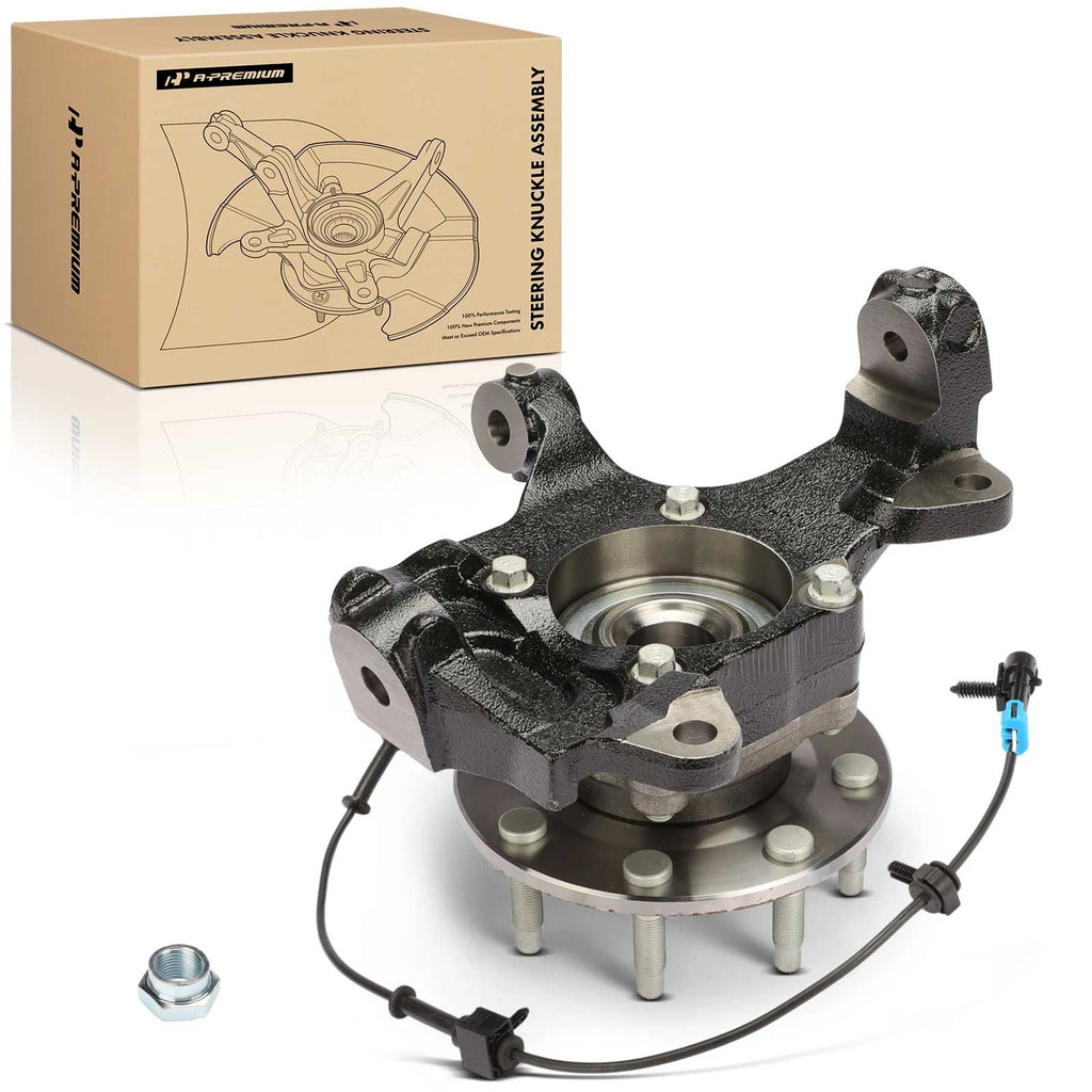 Front Left Steering Knuckle & Hub Bearing for Chevy Silverado 4WD (2007–2019)