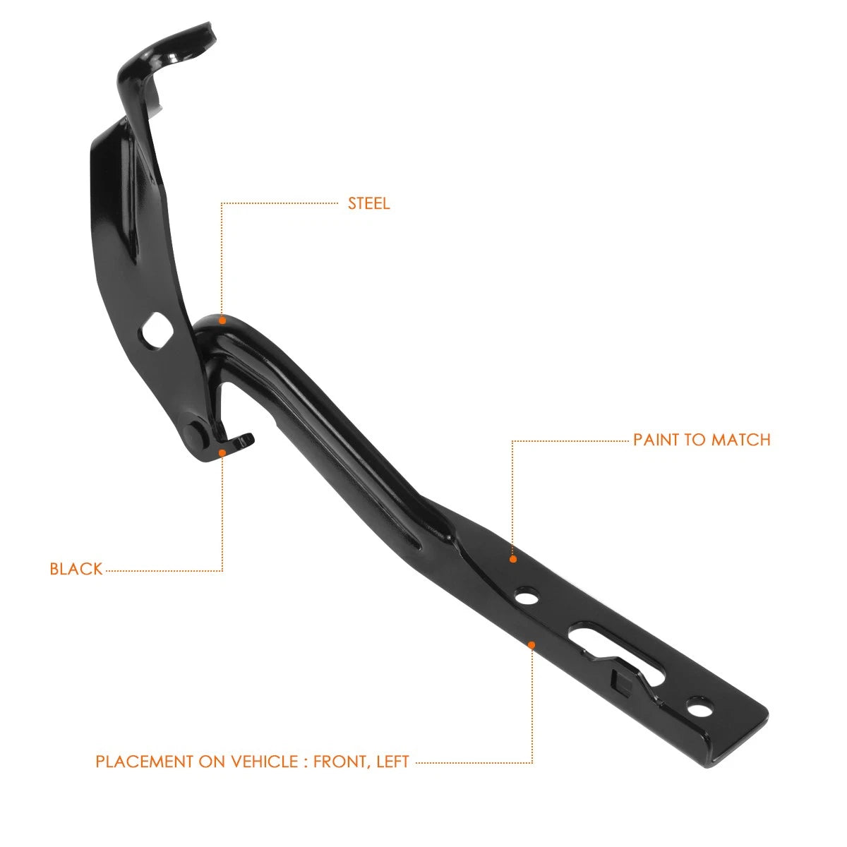 Left Driver Side Steel Engine Hood Hinge for Honda CR-V (2012–2016)