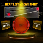 2X Rear Bumper Reflector LED Brake Light for Toyota Sienna (2007–2010) EPY