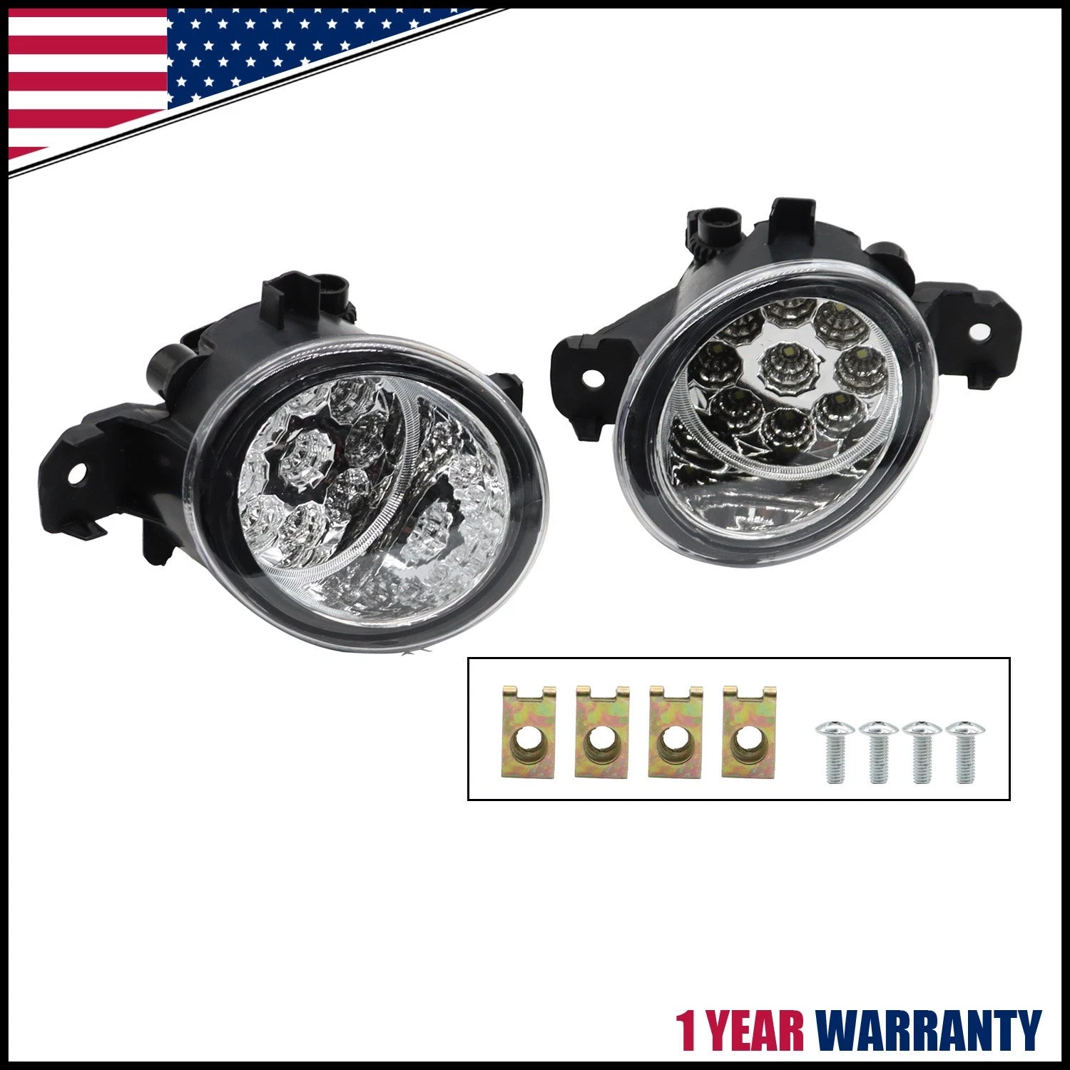 2X LED Fog Lights for Nissan Altima Sentra Rogue Maxima Infiniti QX60