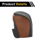 Gear Shift Knob Cover for Honda Civic (2016–2021) Black Brown Faux Leather