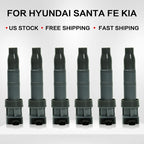 Set of 6 Ignition Coils & Spark Plugs for Hyundai Santa Fe, Kia Sorento, Sedona (UF546)