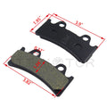 Set of 4 Brass Alloys Disc Brake Pads for Triumph Super III 885/Yamaha YZF750R - FA190