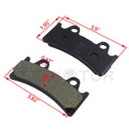 Set of 4 Brass Alloys Disc Brake Pads for Triumph Super III 885/Yamaha YZF750R - FA190