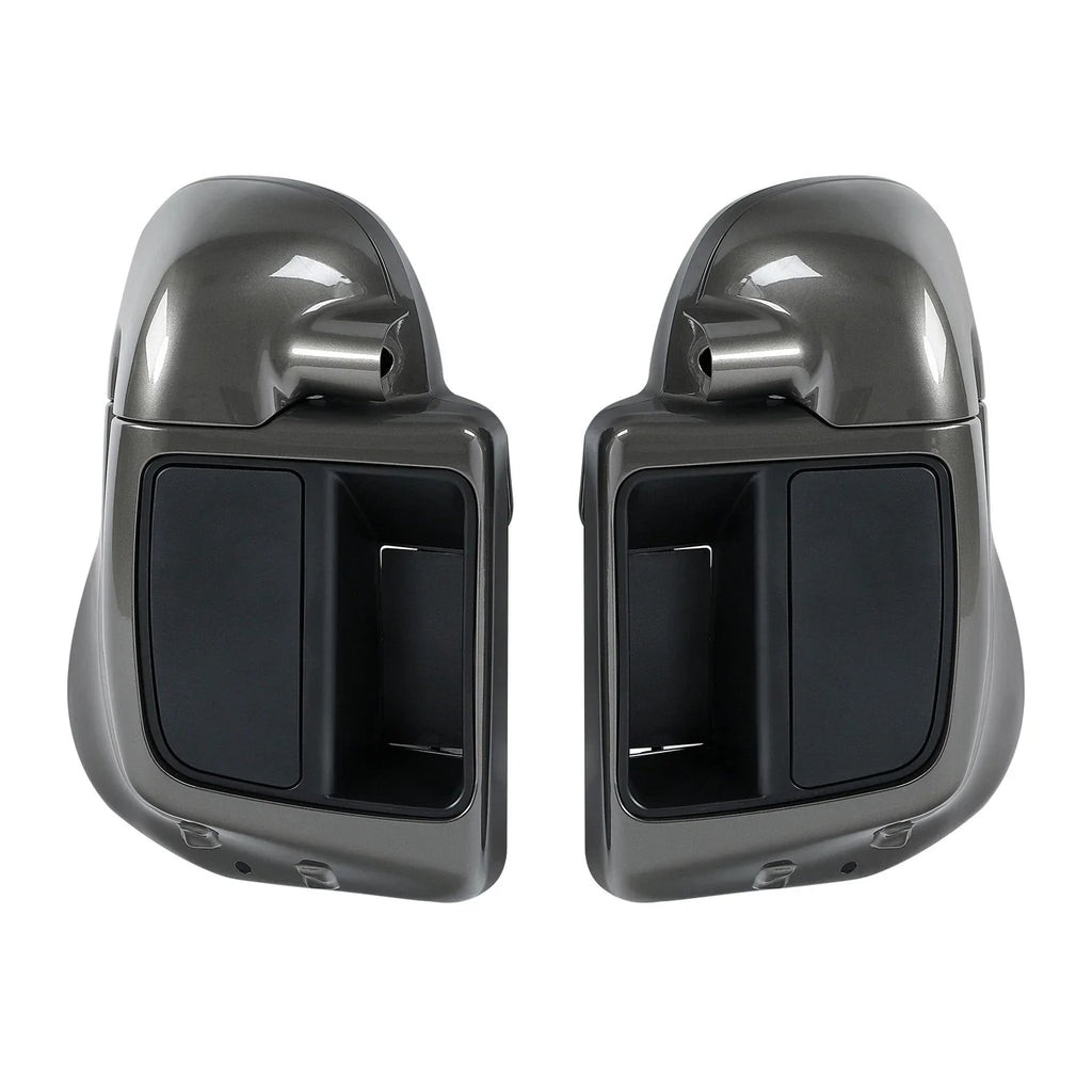 Lower Vented Fairings Speaker Pod for Harley Touring Industrial Gray