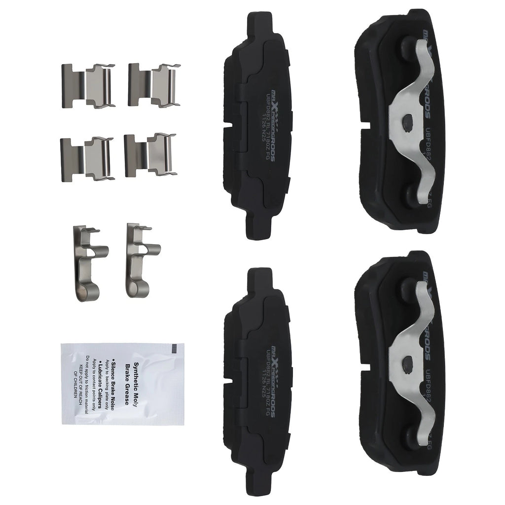 Set of 4 Rear Ceramic Brake Pads for Mitsubishi Outlander (2005–2006) D1037 P-1037