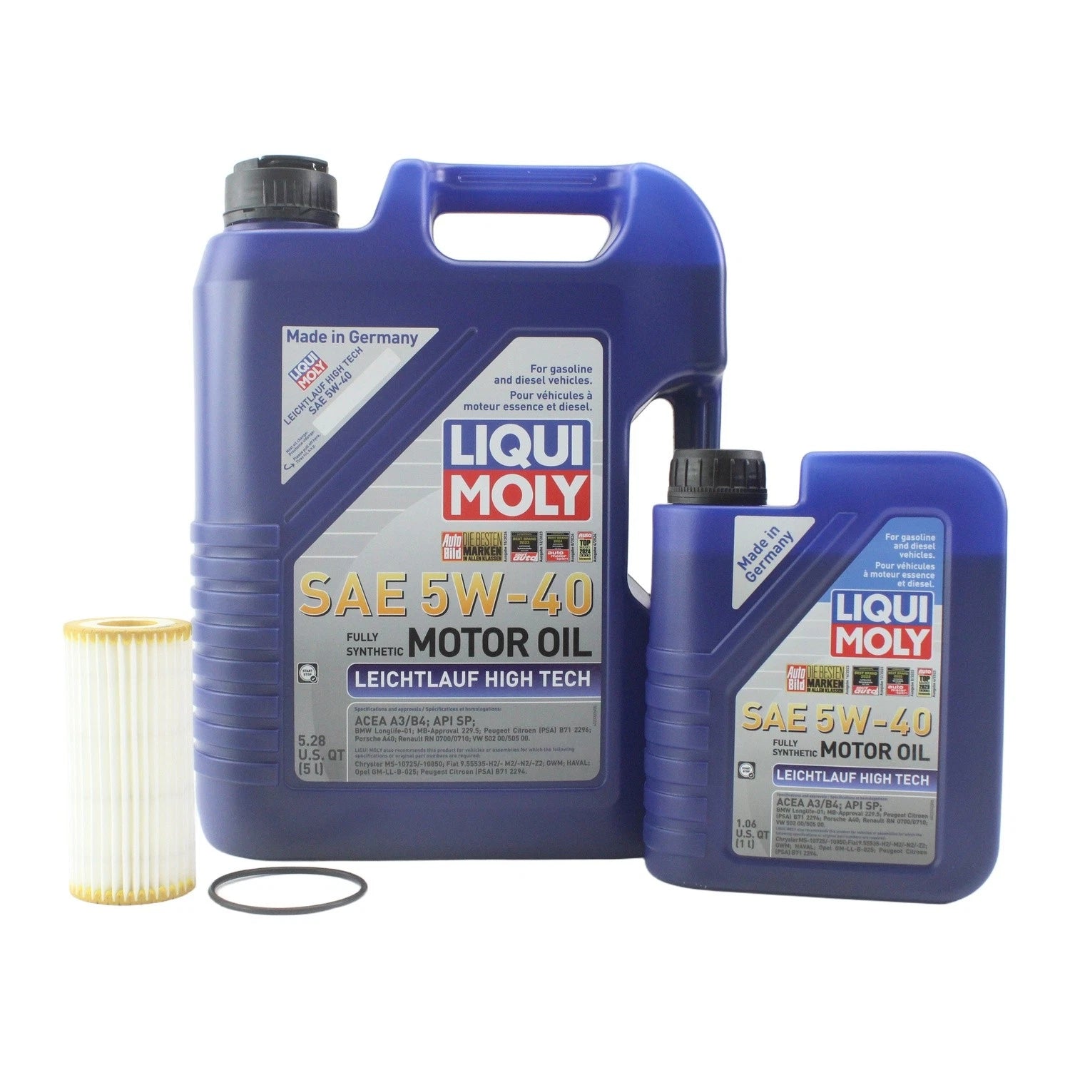 6L Liqui Moly Leichtlauf High Tech 5W-40 Oil Change Kit for Audi L4 (1996–2023)