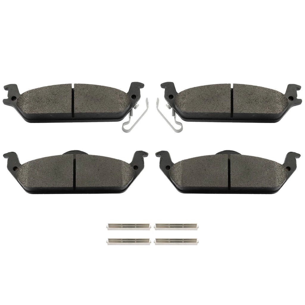 4X Rear Semi-Metallic Brake Pads for Dodge Dakota (2003–2004)