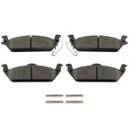 4X Rear Semi-Metallic Brake Pads for Dodge Dakota (2003–2004)