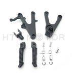 Front Rider Foot Rest Pegs Brackets for Yamaha R6 (2003–2010) - Black
