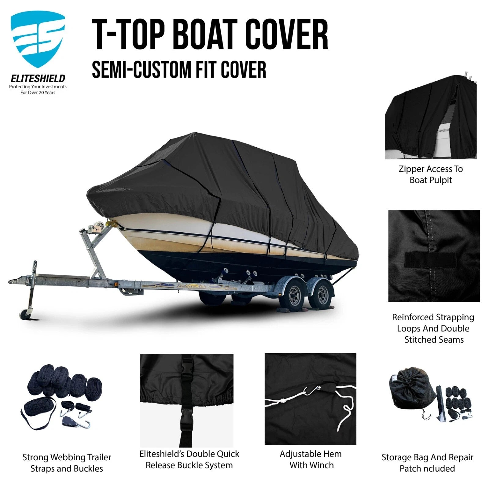Boat Storage Cover for Bayliner 2855 Ciera (1995–2003)
