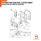 Grey Front Door Trim Panel for Isuzu NPR NKR NQR ELF (1995-2005)